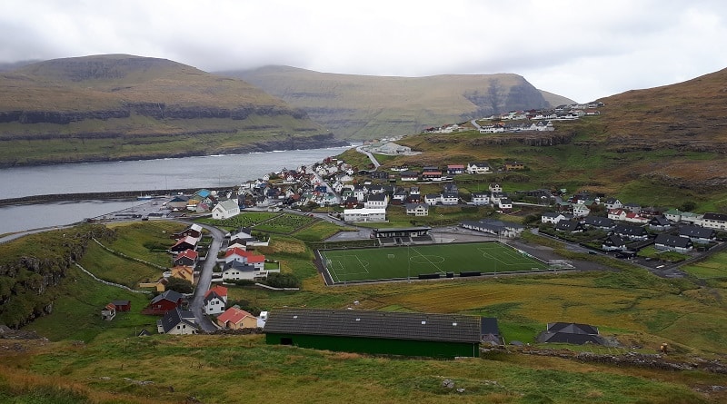 Vøllurin í Hólmanum á Eiði (Mynd: Nordic Stadiums)