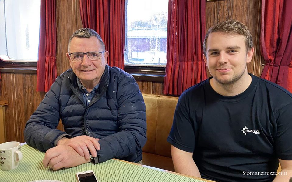 Harry Hansen og Ingvar Hentze (Mynd: Føryska Sjómansmissiónin)