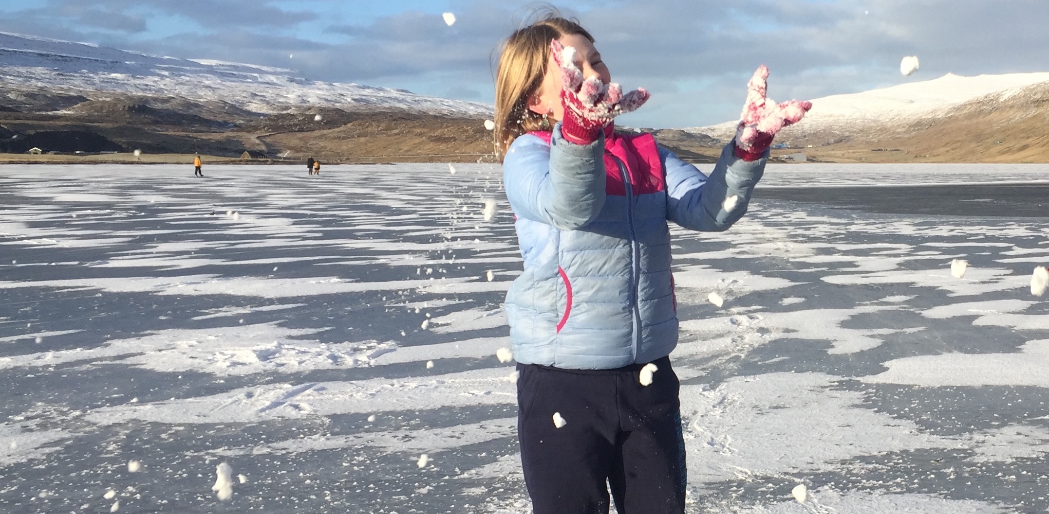 Henda myndin er tikin á Sandsvatni leygardagin.