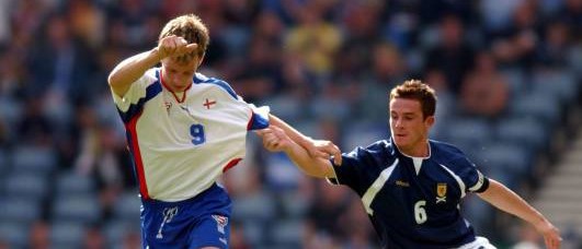 Jákup á Borg í dysti móti Skotlandi á Hampden Park fyrst í hesari øldini Jákup á Borg í dysti móti Skotlandi á Hampden Park fyrst í hesari øldini