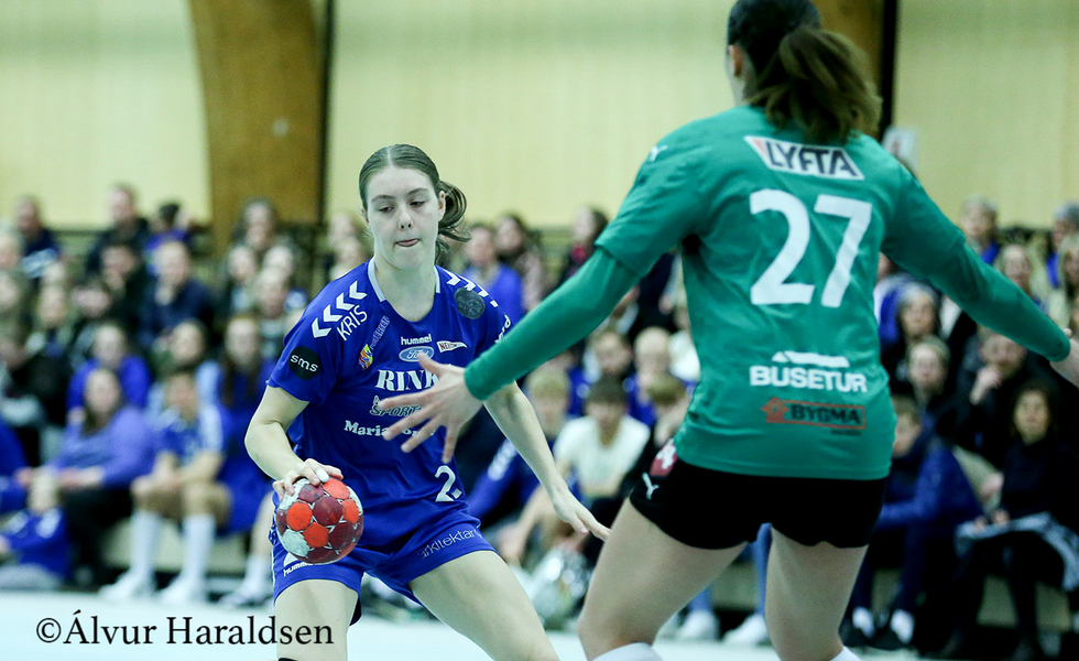 Maria P. Nólsoy skoraði 13 mál fyri Neistan í kvøld (Savnsmynd)