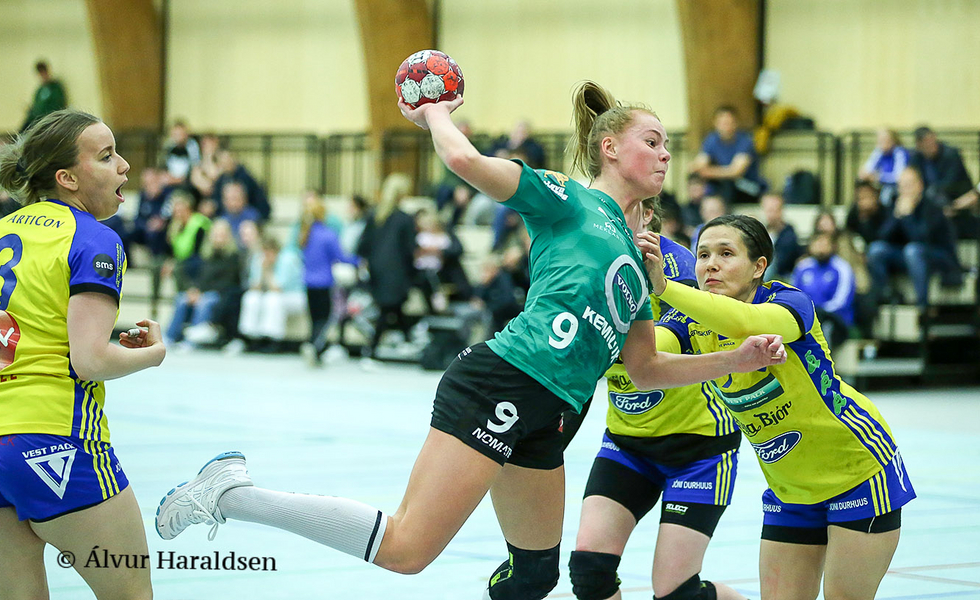 Natasja Hammer skoraði átta mál í avsmurninginum av VÍF í kvøld. Sí fleiri myndir niðanfyri