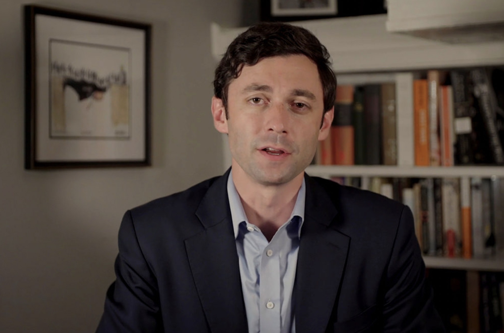 Jon Ossoff kann tryggja Demokratunum meirilutan í Senastinum í Washington. - Foto: Jon Ossoff For Senate Campaign/Reuters
