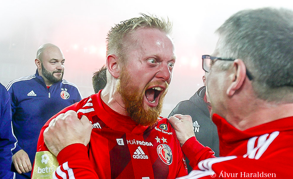 Mynd: (Álvur Haraldsen) Brynjar Hlöðversson, eisini nevndur Binni, ætlar at halda fram við at vinna